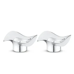 Cobra candle holder 2-pack, stainless steel