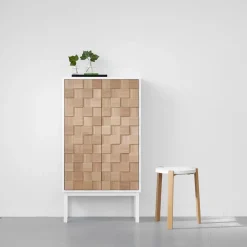 Collect 2016 cabinet, White oiled oak-white