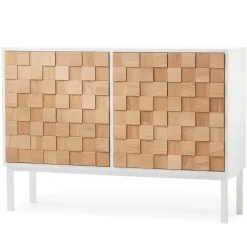 Collect 2016 low cupboard, White oiled oak-white
