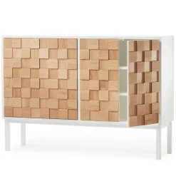 Collect 2016 low cupboard, White oiled oak-white