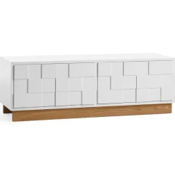 Collect 2010 media bench, White – oak base