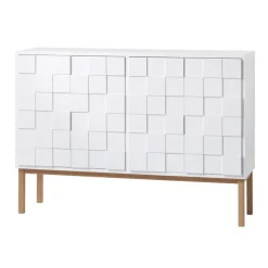 Collect cabinet 2010 low, White oiled oak