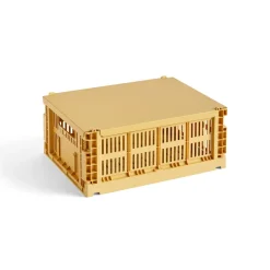Colour Crate lid medium, Golden yellow
