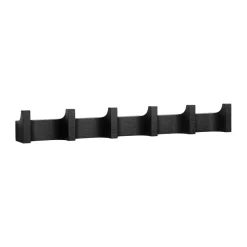 Column coat rack 49 cm, Black stained oak