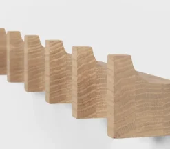 Column coat rack 49 cm, Light-oiled oak