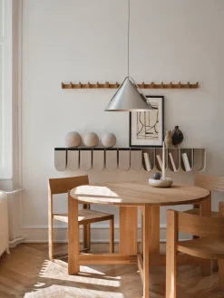 Column coat rack 49 cm, Warm oiled oak