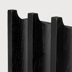 Column hanger, Oak black lacquered