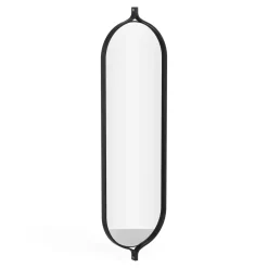 Comma Mirror oblong 135 cm, Ash black stain