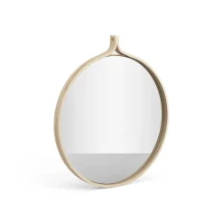 Comma Mirror round Ø52 cm, Ash lackered