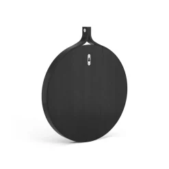 Comma Mirror round Ø40 cm, Ash black oiled