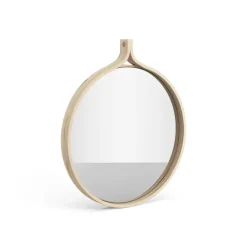 Comma Mirror round Ø40 cm, Ash lackered