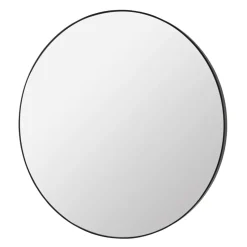Complete mirror black, Ø 110 cm