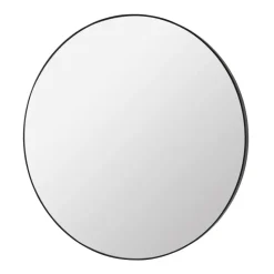 Complete mirror black, Ø 80 cm