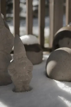 Concrete Santa Christmas decoration, Concrete, medium
