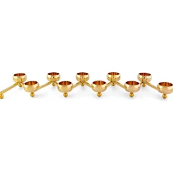 Constella candle holder large, brass