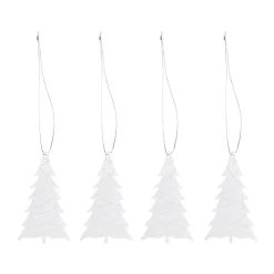 Cooee Christmas ornaments stainless steel 4-pack, Tree