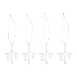 Cooee Christmas ornaments stainless steel 4-pack, Mistletoe