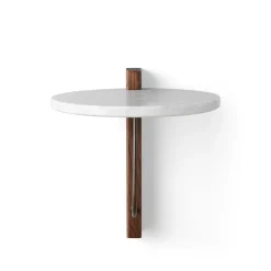 Corbel shelf, Marble carrara, dark stained oak