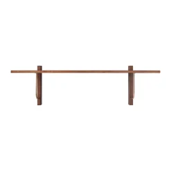 Corbel shelf 100x30cm, Dark stained oak