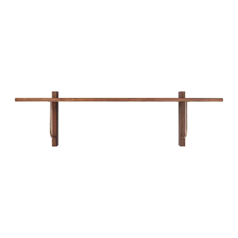 Corbel shelf 100x30cm, Dark stained oak