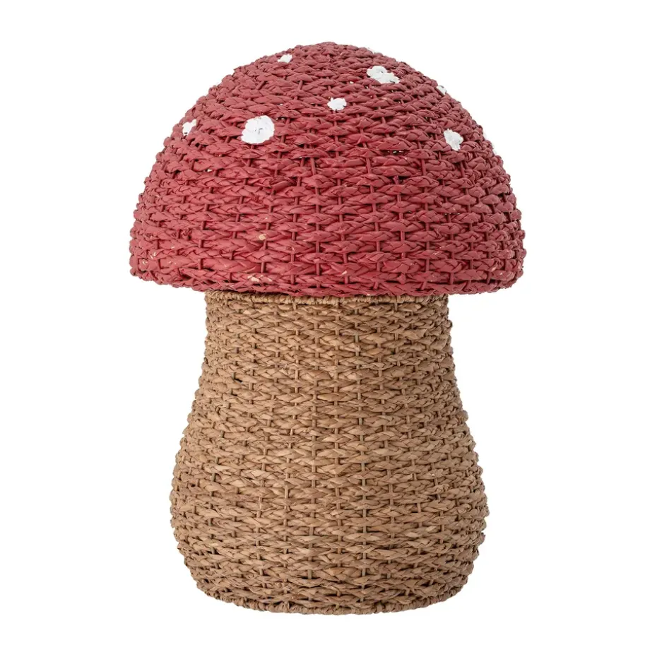 Corintha storage basket with lid Ø43x61 cm, Red
