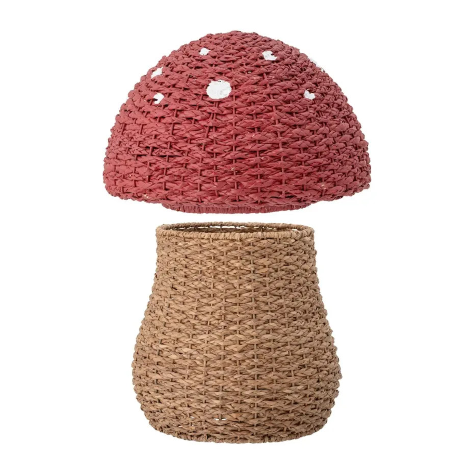 Corintha storage basket with lid Ø43x61 cm, Red