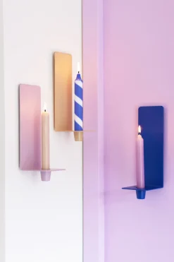 Cosy up wall-mounted candlestick 25 cm, Lavender