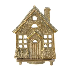 Crista tealight holder 6x14 cm, Brass