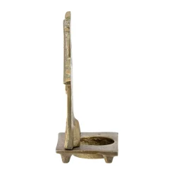 Crista tealight holder 6x14 cm, Brass
