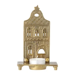 Crista tealight holder 5.5x14 cm, Brass