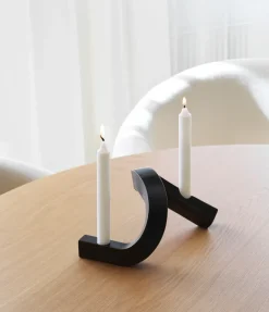 Crooked candle holder 2, Bronze