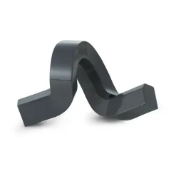 Crooked candle holder 1, Grey