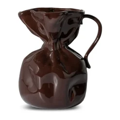 Crumple vase, Brown