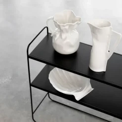 Crumple vase, white