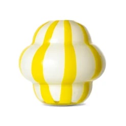 Curlie vase 20 cm, Yellow