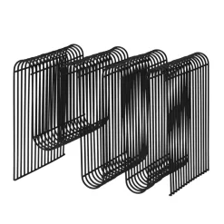 Curva newspaper stand, black