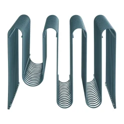 Curva newspaper stand, Dusty blue