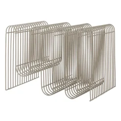 Curva newspaper stand, Taupe