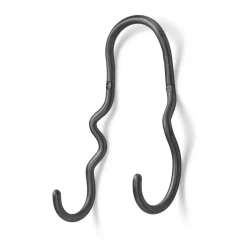 Curvature hook double, Black brass