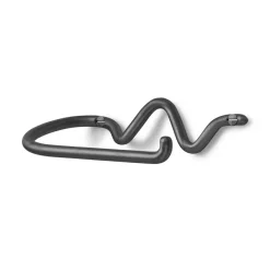 Curvature toilet paper holder, Black brass