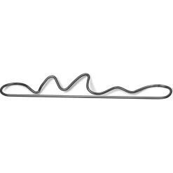 Curvature towel hanger, Black brass
