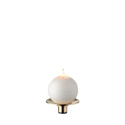 Curve Candlestick, Gold, tray