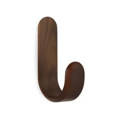 Curve hook, wallnut