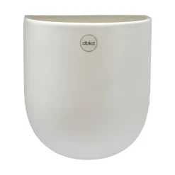 Cut wall-hang flower pot white, large