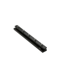 Cutter coat rack, Oak, black-stained, 5 knobs