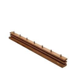 Cutter coat rack, Teak, 7 knobs