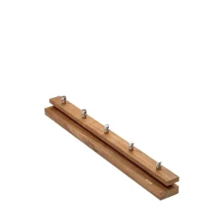 Cutter coat rack, Teak, 5 knobs