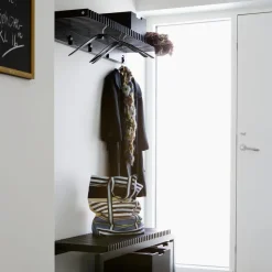 Cutter hat rack, Black lacquered oak
