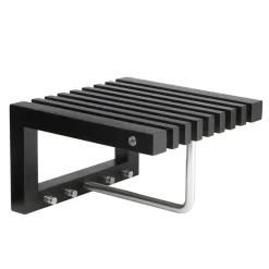 Cutter hat rack mini, black-painted oak