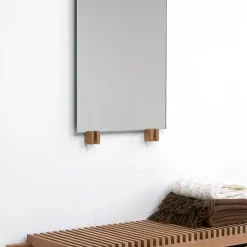 Cutter mirror, Oak